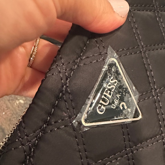 Guess Quilted Black Shoulder Bag - Picture 9 of 9